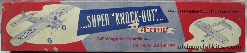 Enterprise Super Knock-Out 24 Inch Wingspan Control Line Flying Model plastic model kit